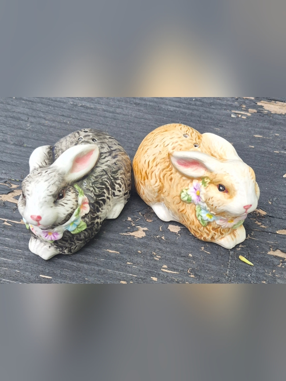 Ceramic Bunny Salt and Pepper Shakers - Heartfelt Kitchen Creations